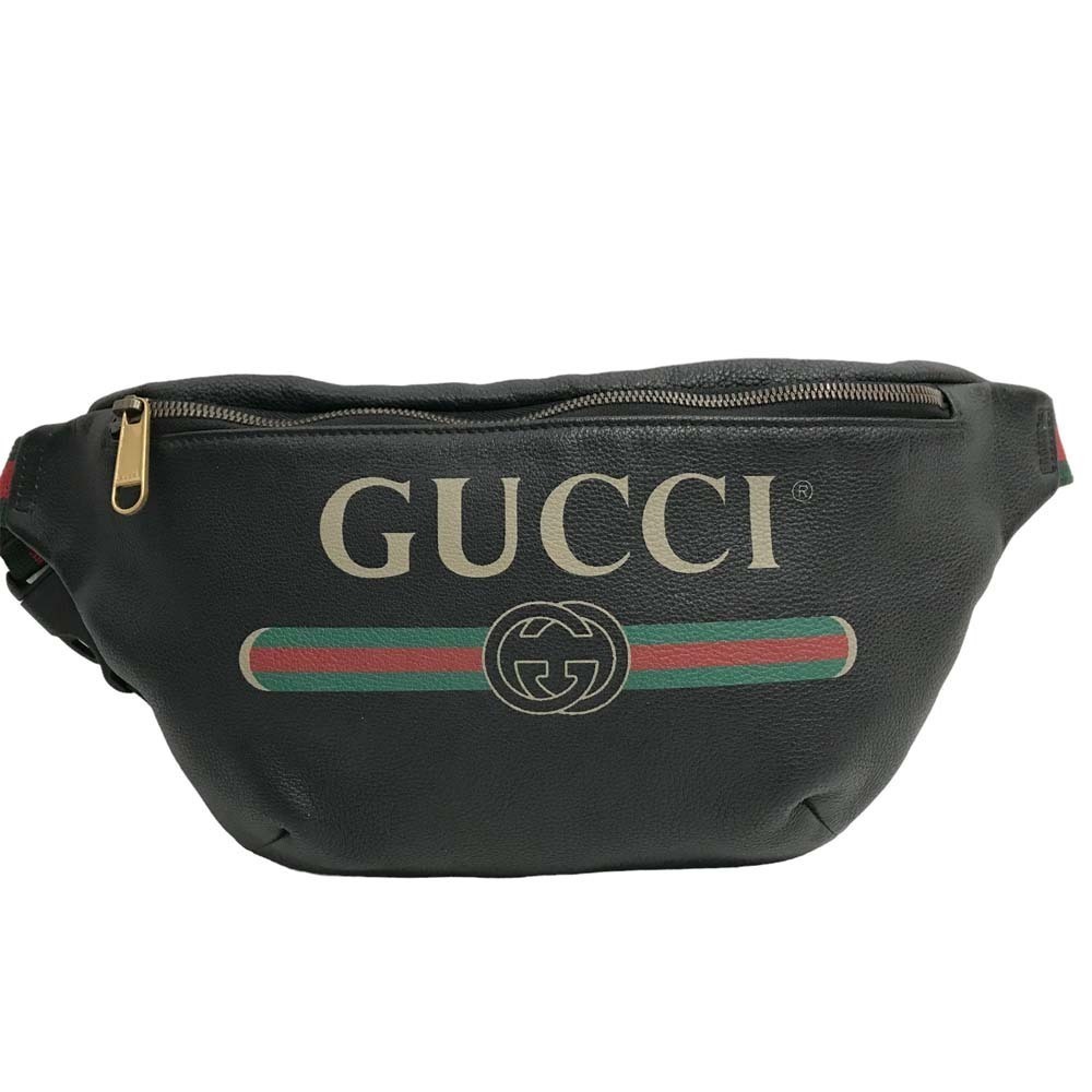 Gucci the Logo Across Belt Sherry Shoulder Waist Bag Crossbody